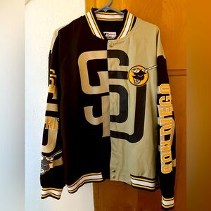 *NEW* San Diego Padres Brown, tan  and Gold Jacket